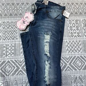 Blue Rope Skinny Jeans Size 11